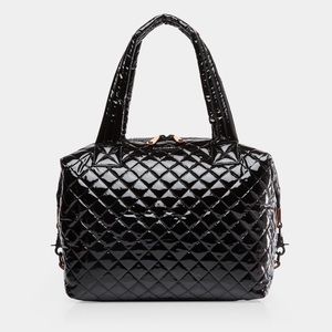 MZ Wallace Large Sutton Bag - Black Lacquer